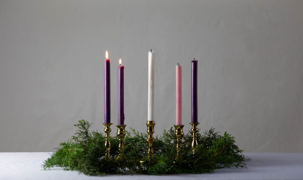 the second candle in an advent wreath is lit to remind us to pray a prayer for the second week of advent.