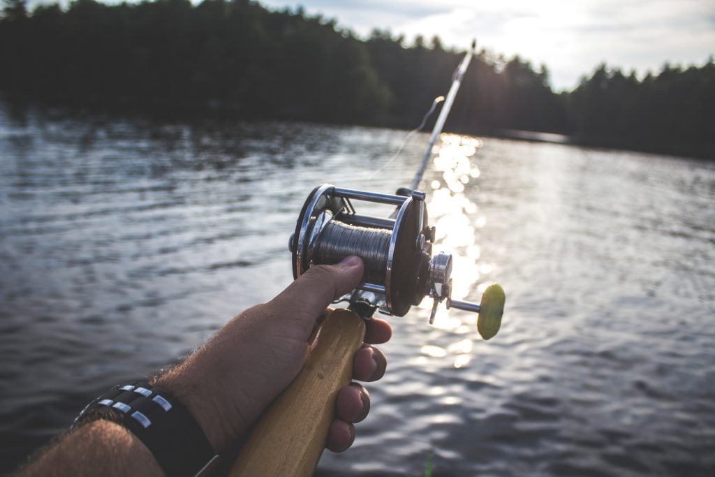 A fishing line cast into quiet waters teaches us to stop worrying by casting our cares on God.