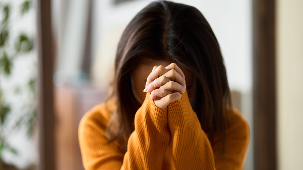 Royalty-Free tock Photo: Woman spending time in prayer.