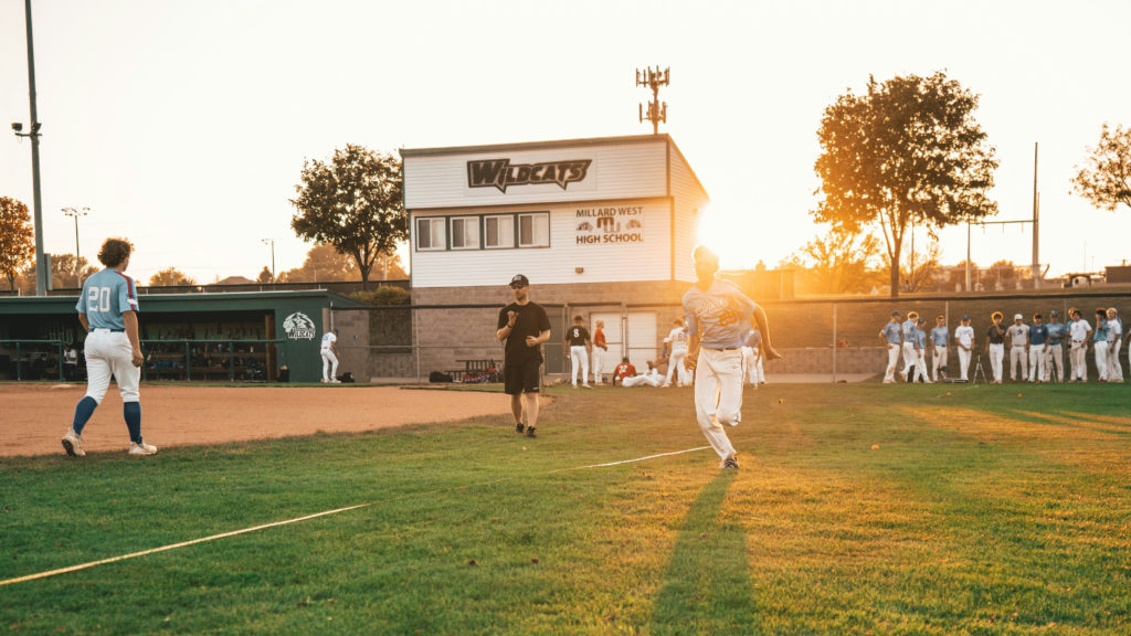 base all players on a field at sunset understand what it feels like to be in pressure situations.